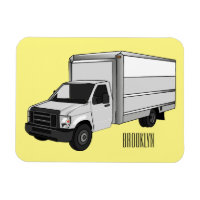 Illustration de la caricature du camion-boîte