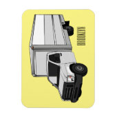 Magnet Flexible Illustration de la caricature du camion-boîte (Vertical)