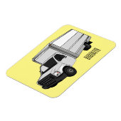 Magnet Flexible Illustration de la caricature du camion-boîte (Côté Gauche)
