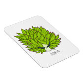 Magnet Flexible Illustration de la feuille de limon (Côté Droit)