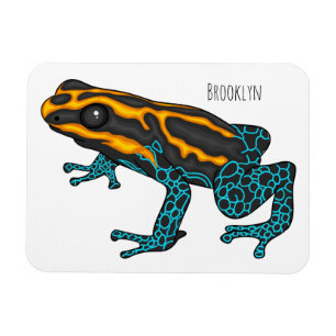 Magnet Flexible Illustration de la grenouille à fléchettes de pois