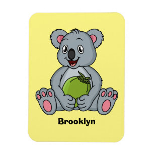 Magnet Flexible Illustration de la koala de Cute et de la noix de