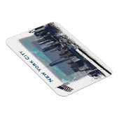 Magnet Flexible Illustration de la ligne aérienne de New York (Côté Droit)