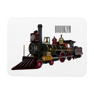 Magnet Flexible Illustration de la locomotive à vapeur