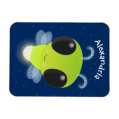 Magnet Flexible Illustration de la luciole vert mou (Horizontal)