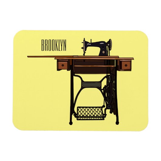 Magnet Flexible Illustration de la machine à coudre (Horizontal)