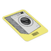 Magnet Flexible Illustration de la machine à laver (Côté Droit)