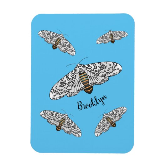 Magnet Flexible Illustration de la papine géante léopard (Vertical)