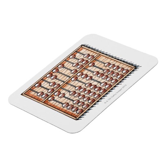 Magnet Flexible Illustration de l'abaque (Côté Gauche)