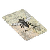 Magnet Flexible Illustration de l'abeille du travailleur vintage (Côté Droit)