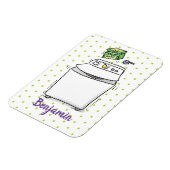 Magnet Flexible Illustration de lave-linge mignonne (Côté Gauche)