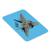 Magnet Flexible Illustration de l'avion de chasse (Côté Droit)
