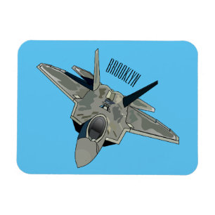 Magnet Flexible Illustration de l'avion de chasse