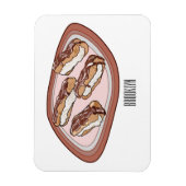 Magnet Flexible Illustration de l'éclair de chocolat (Vertical)