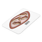 Magnet Flexible Illustration de l'éclair de chocolat (Côté Gauche)