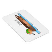 Magnet Flexible Illustration de l'esturgeon américain (Côté Droit)