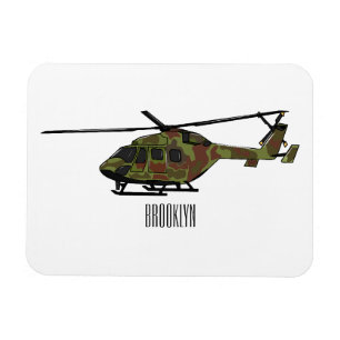 Magnet Flexible Illustration de l'hélicoptère de l'armée