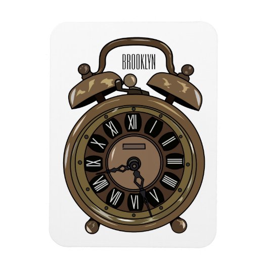 Magnet Flexible Illustration de l'horloge d'alarme (Vertical)