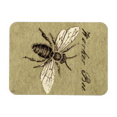 Magnet Flexible Illustration de l'insecte abeille du travailleur (Horizontal)