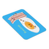 Magnet Flexible Illustration de l'oeuf de Cute kawaii et du bacon (Côté Droit)