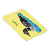 Magnet Flexible Illustration de Loon bird (Côté Droit)