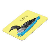 Magnet Flexible Illustration de Loon bird (Côté Gauche)