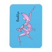Magnet Flexible Illustration de l'orchidée mante (Vertical)
