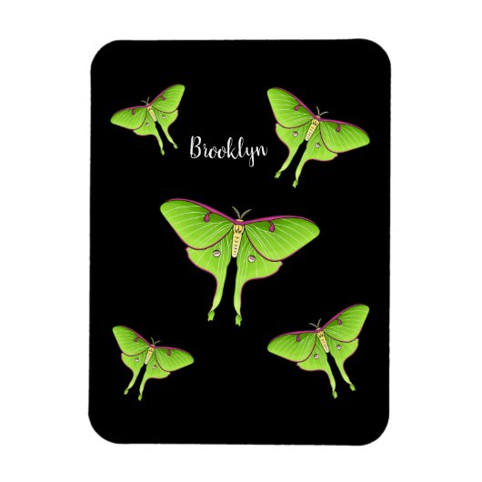 Magnet Flexible Illustration de Luna Moth (Vertical)