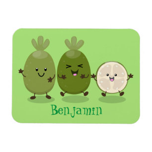 Magnet Flexible Illustration de mignonne guava feijoa
