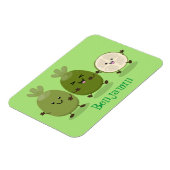 Magnet Flexible Illustration de mignonne guava feijoa (Côté Gauche)