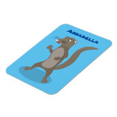 Magnet Flexible Illustration de mignonne mangouste (Côté Gauche)
