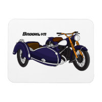 Illustration de moto pourpre Sidecar