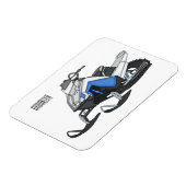 Magnet Flexible Illustration de motoneige (Côté Gauche)