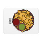 Magnet Flexible Illustration de Nachos (Horizontal)