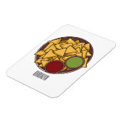 Magnet Flexible Illustration de Nachos (Côté Gauche)