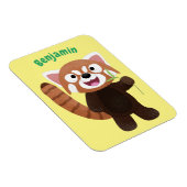Magnet Flexible Illustration de panda rouge mignon (Côté Droit)
