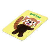 Magnet Flexible Illustration de panda rouge mignon (Côté Gauche)