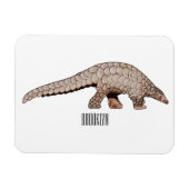 Magnet Flexible Illustration de Pangolin (Horizontal)