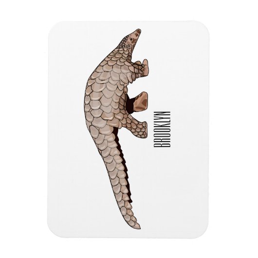 Magnet Flexible Illustration de Pangolin (Vertical)