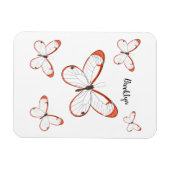 Magnet Flexible Illustration de papillon en verre (Horizontal)