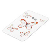 Magnet Flexible Illustration de papillon en verre (Côté Gauche)