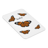 Magnet Flexible Illustration de papillon monarque  (Côté Droit)