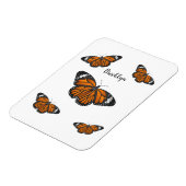 Magnet Flexible Illustration de papillon monarque  (Côté Gauche)