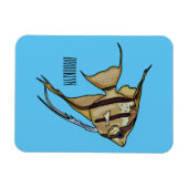 Magnet Flexible Illustration de poisson ange de dessin animé (Horizontal)