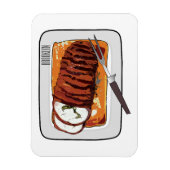 Magnet Flexible Illustration de poitrine de dinde rôtie (Vertical)