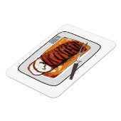 Magnet Flexible Illustration de poitrine de dinde rôtie (Côté Gauche)