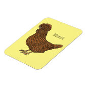 Magnet Flexible Illustration de poulet à la polis chamois (Côté Gauche)