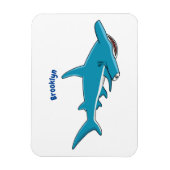 Magnet Flexible Illustration de requin marteau (Vertical)