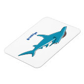 Magnet Flexible Illustration de requin marteau (Côté Gauche)