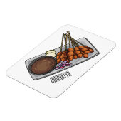 Magnet Flexible Illustration de Satay (Côté Gauche)